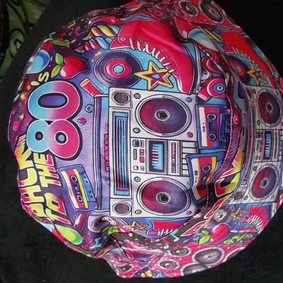 NWT - 80'S Retro Vintage Reversible Bucket Hat 22"-23" Unisex - Picture 8 of 8